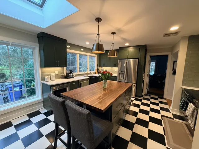 Checkerboard Kitchen Remodel |  Ridgefield, CT