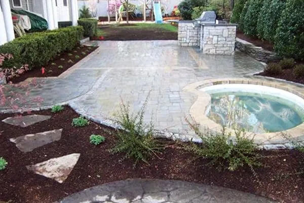 Hardscapes patio hottub
