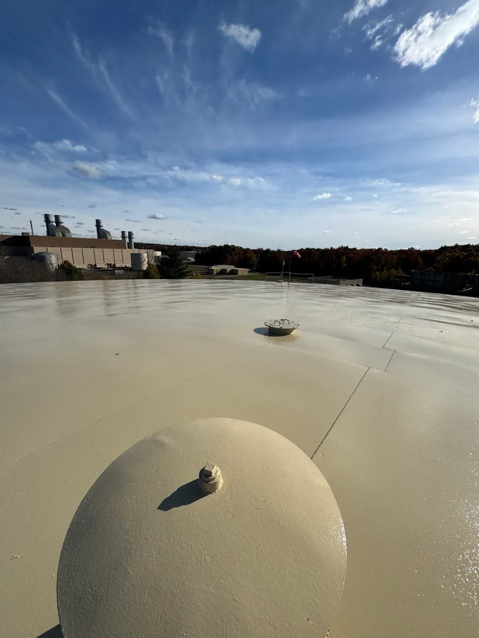 top of painted tank
