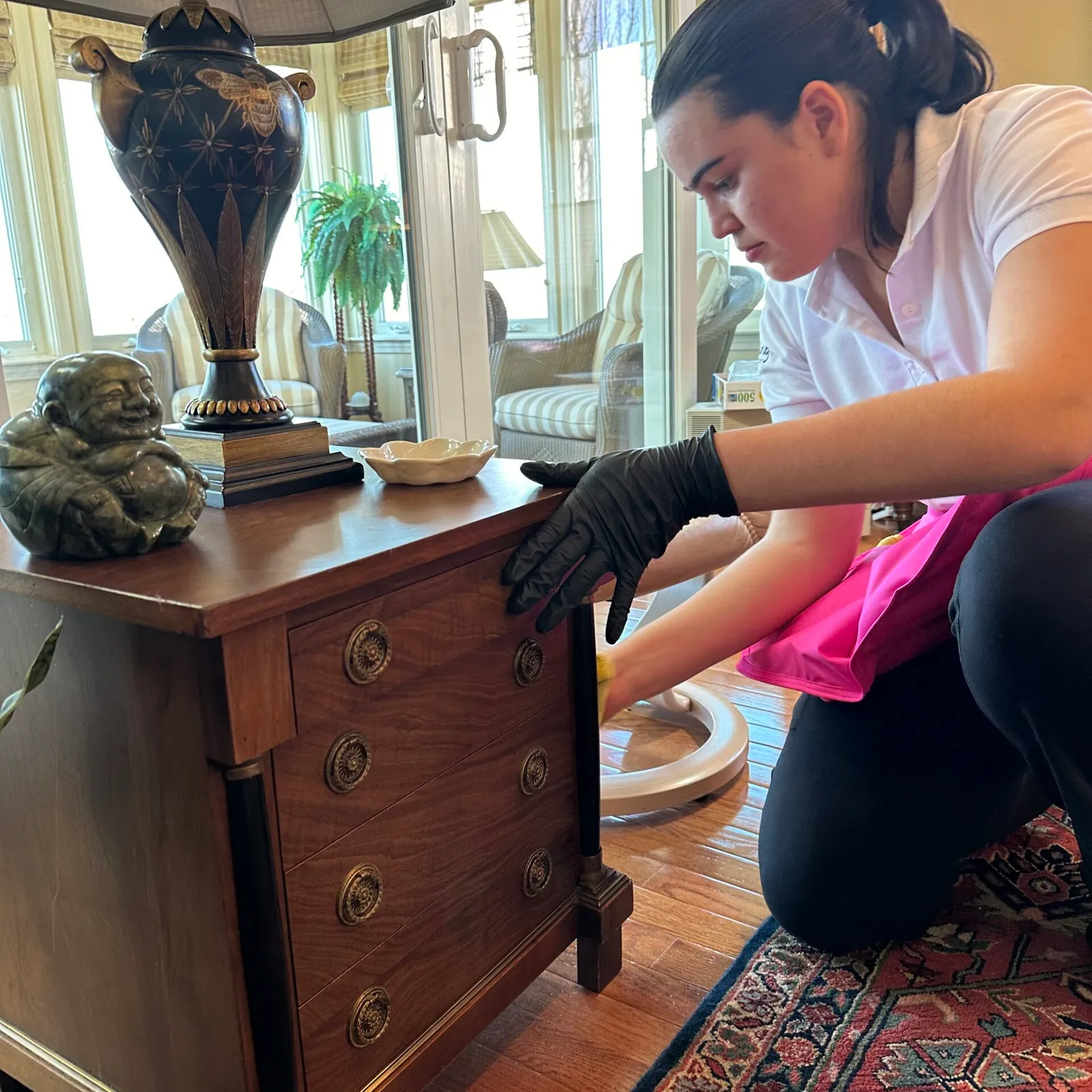 Professional cleaning being done by Simplify Cleaning experts