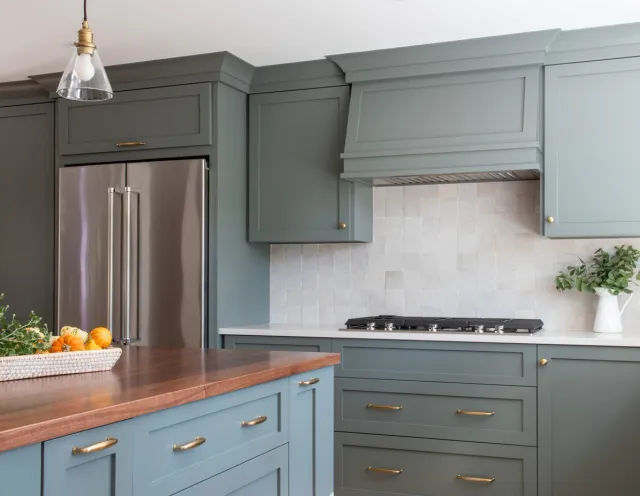 Custom gray shaker kitchen