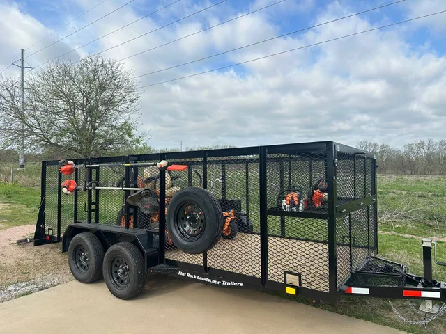 Fully equipped landscape trailer