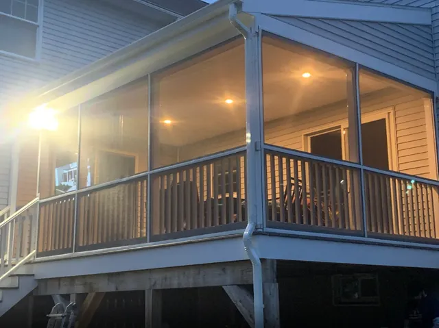 New screened porch