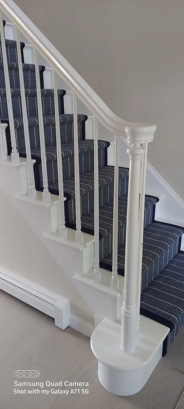 Residential carpet stair work in Wayland, MA from Framingham Carpet Center