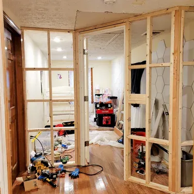 Interior trim and baseboard installation in Connecticut home