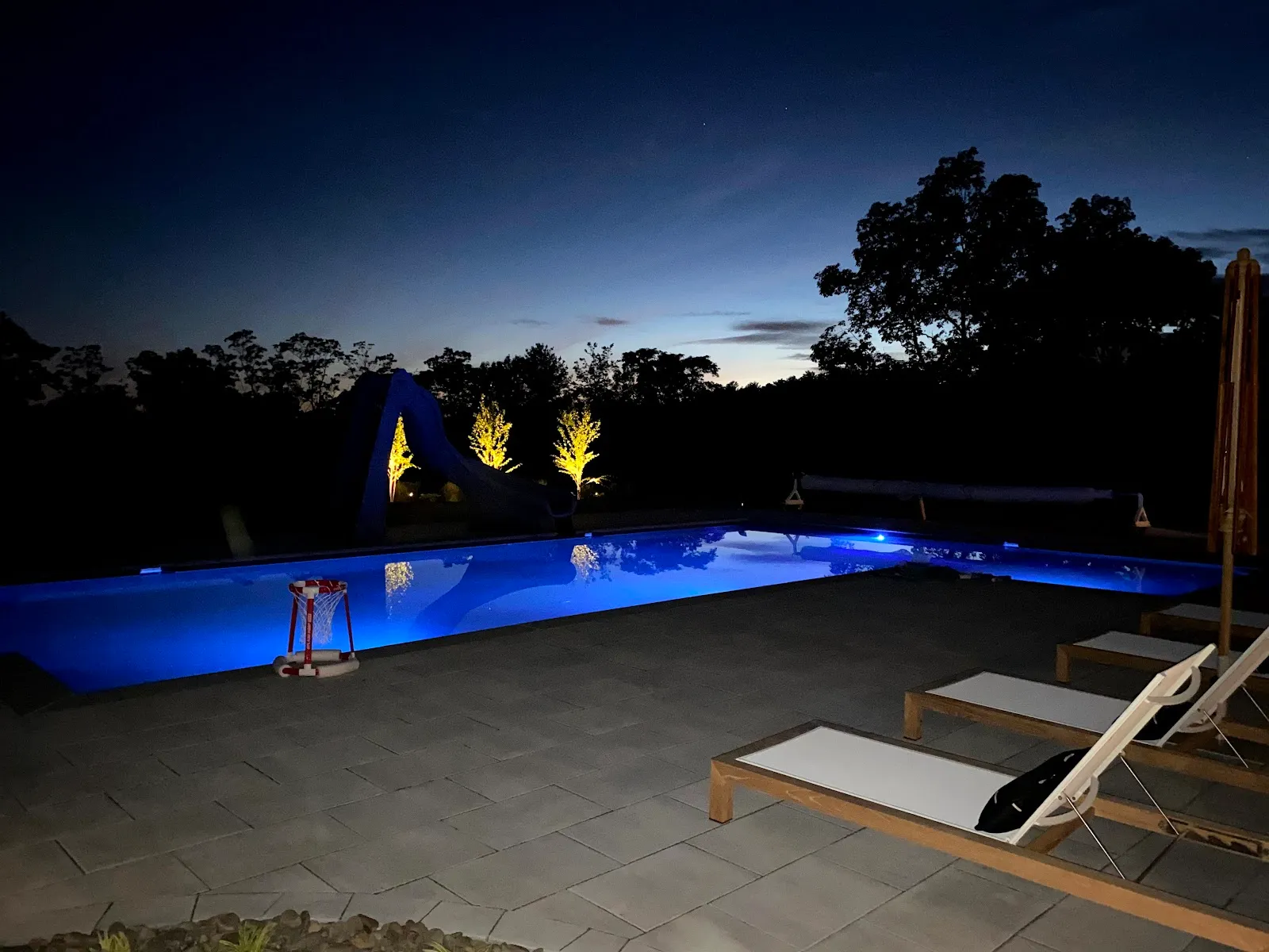 Custom stone patio built by Stiles and Sons in NH Seacoast