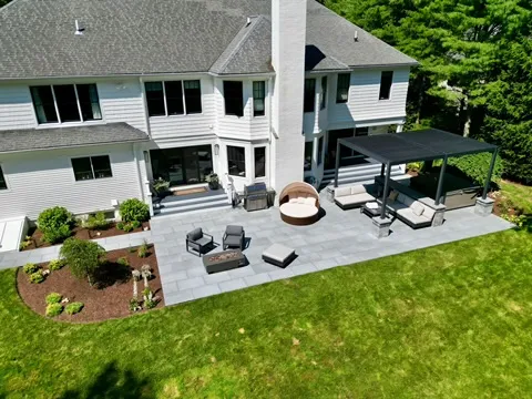 Fresh landscape and masonry work photo