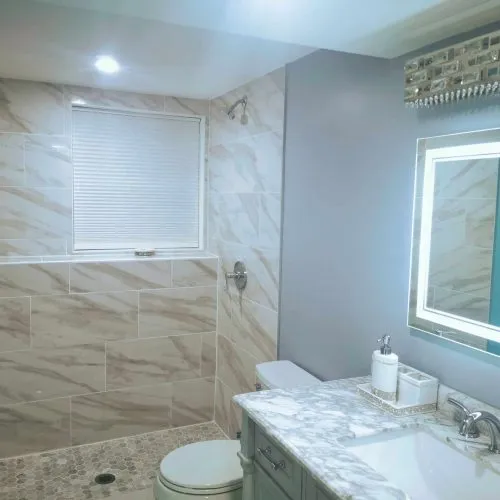 modern Edge Contracting bathroom remodel 1