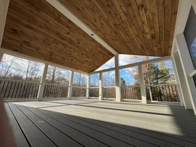 Custom Deck Built by Zak Construction for Outdoor Living Spaces