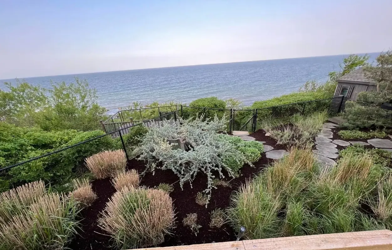 Mulch bed installation Plymouth MA