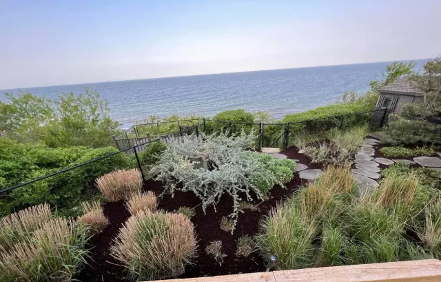 Mulch bed installation Plymouth MA