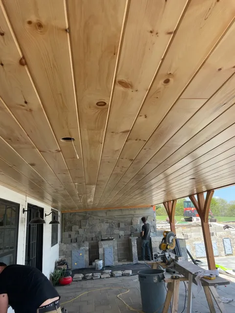 Beaded Wood Ceiling