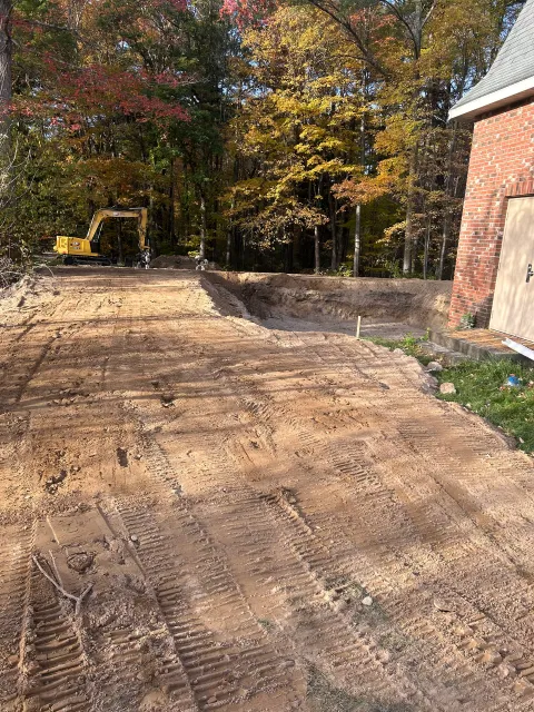 Residential ADU foundation excavation, Belchertown MA