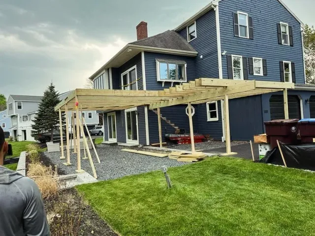 Hingham Mass, 600 sqft deck built.