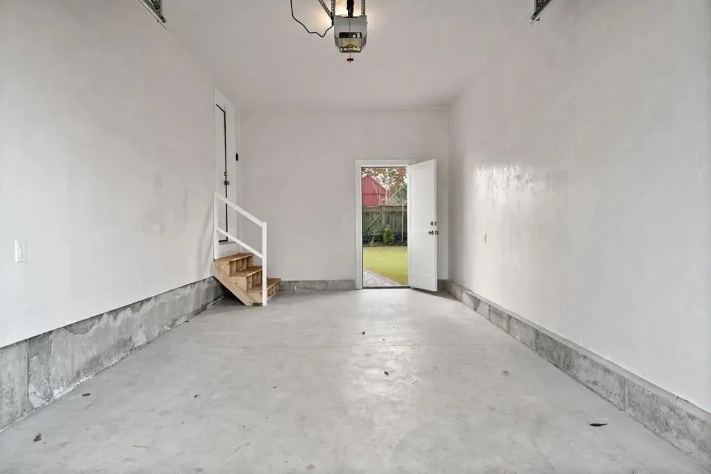 Interior framing before renovation at 19 Nahant Street, Wakefield MA