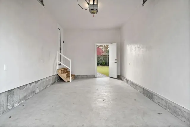 Interior framing before renovation at 19 Nahant Street, Wakefield MA