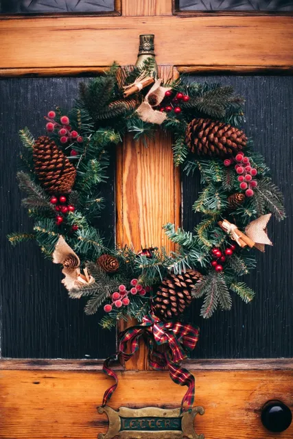 Holiday decoration card link photo