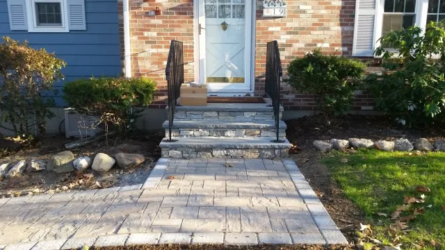 Front entrance upgrade in Holden, ma