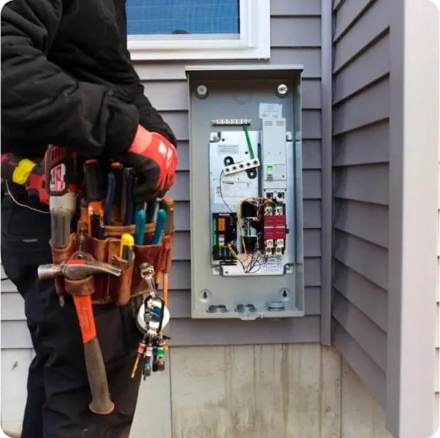 Rich Brown outside a home near an electrical box - Peak Electric.jpg