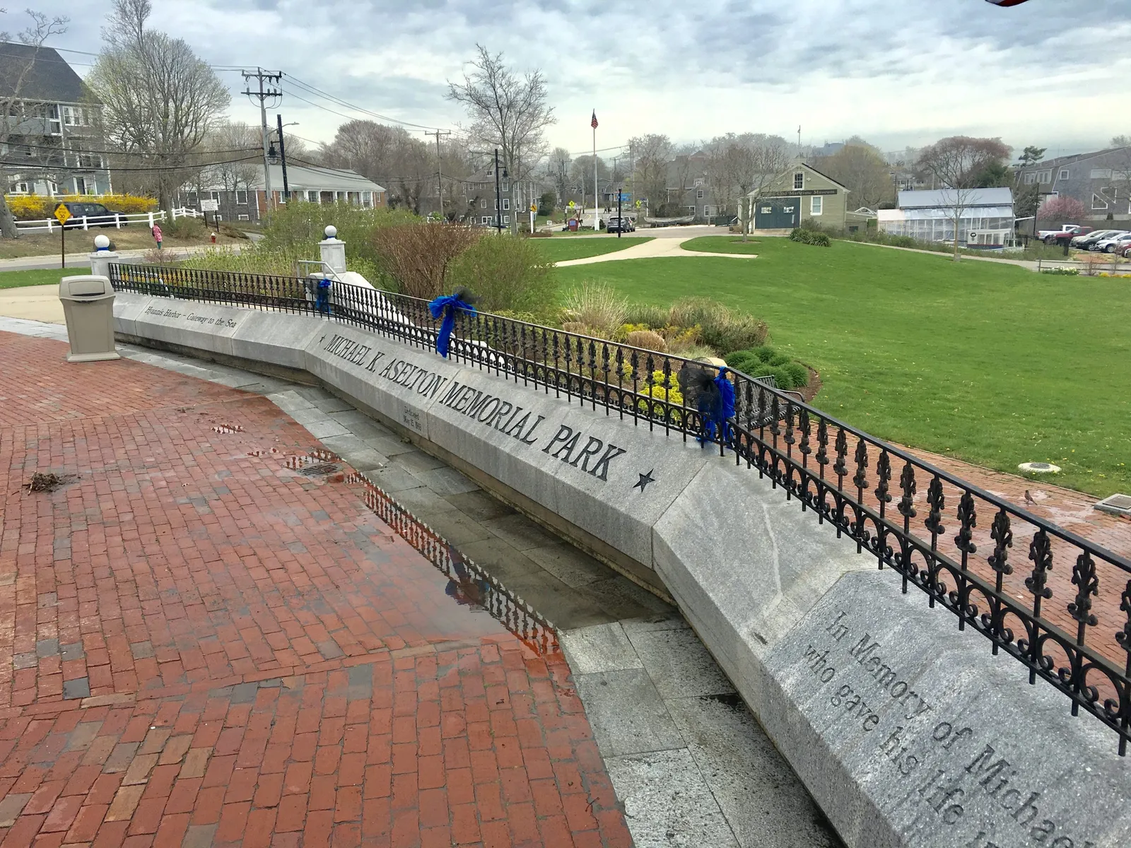 Michael K. Aselton Memorial Park after power washing