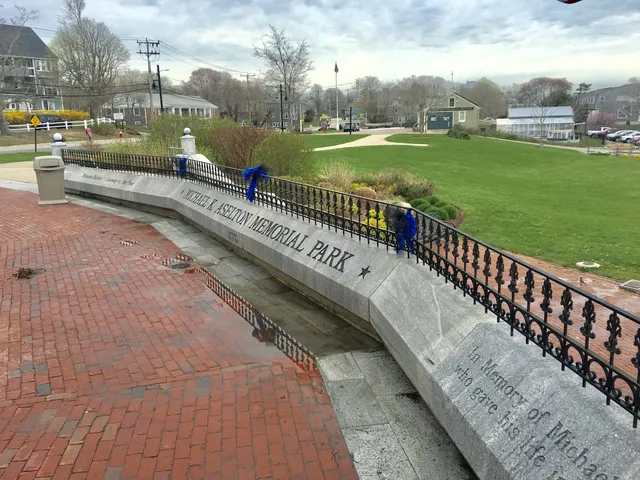 Michael K. Aselton Memorial Park after power washing