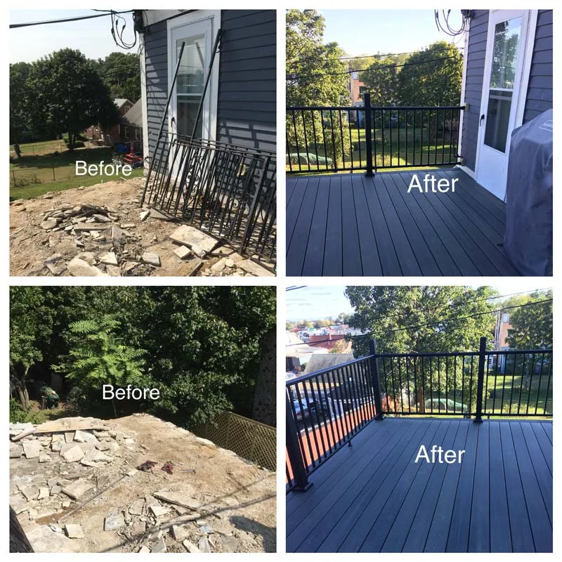 before after
