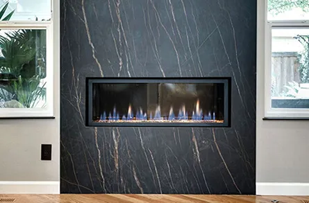 Merrimack Stone & Cabinets porcelain surround