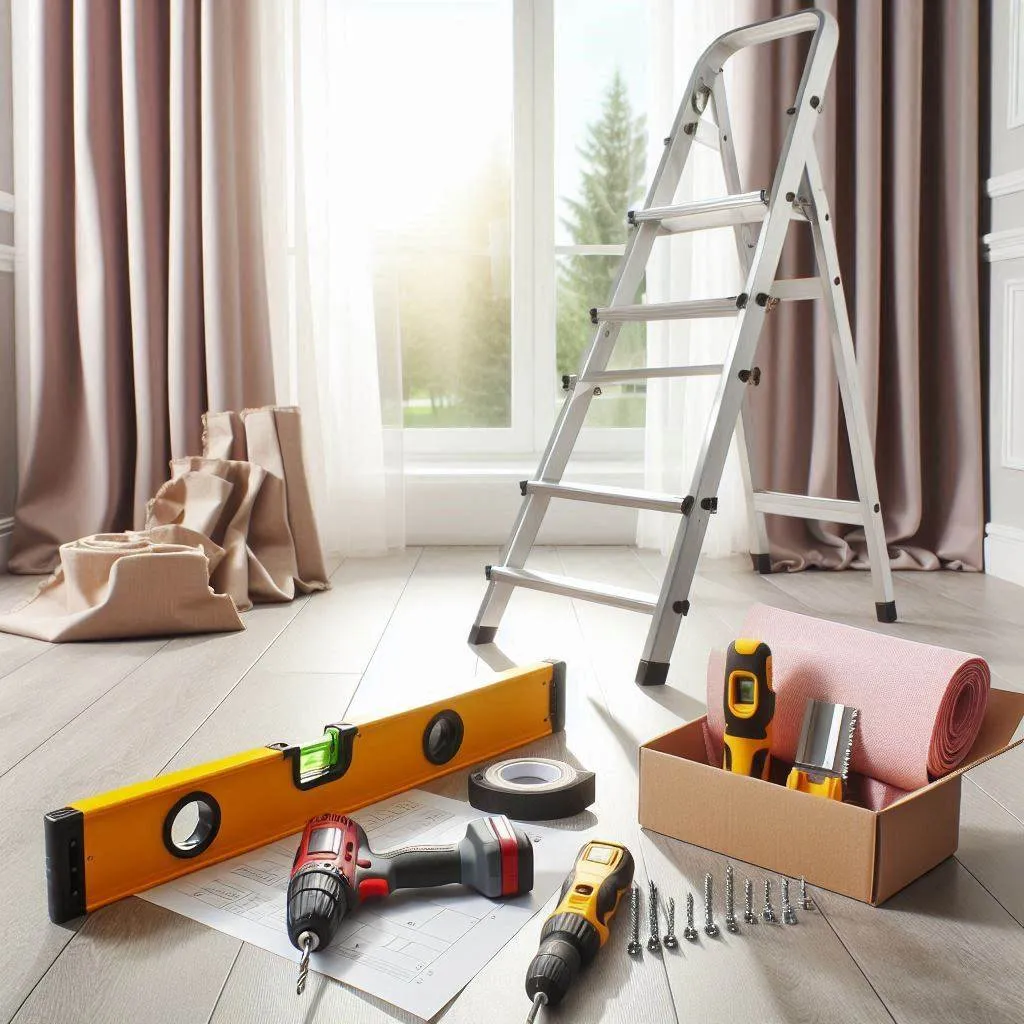 Curtain rod installation