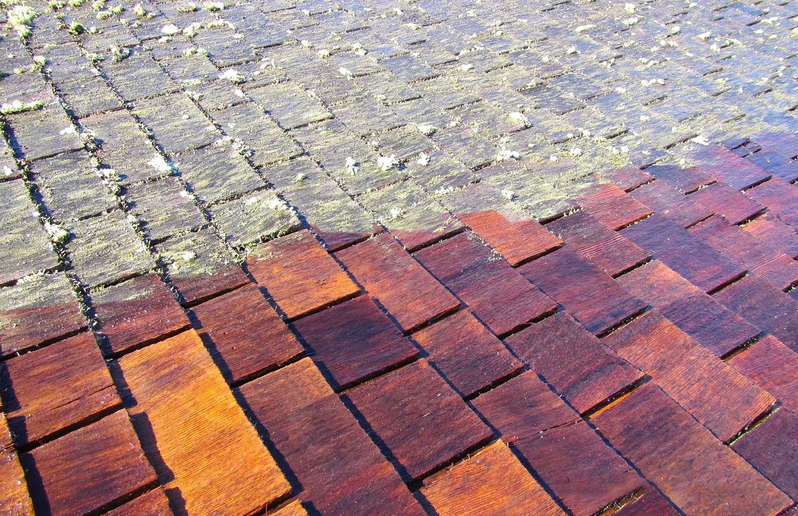 cape cod cedar roof cleaning