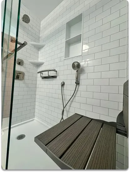 Remodeled bathroom project by Prime Bath