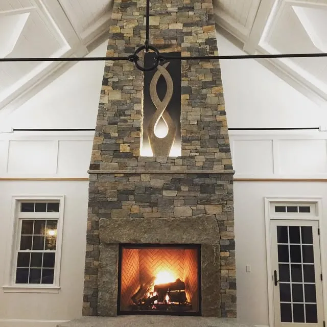 Another stone fireplace from many years back.