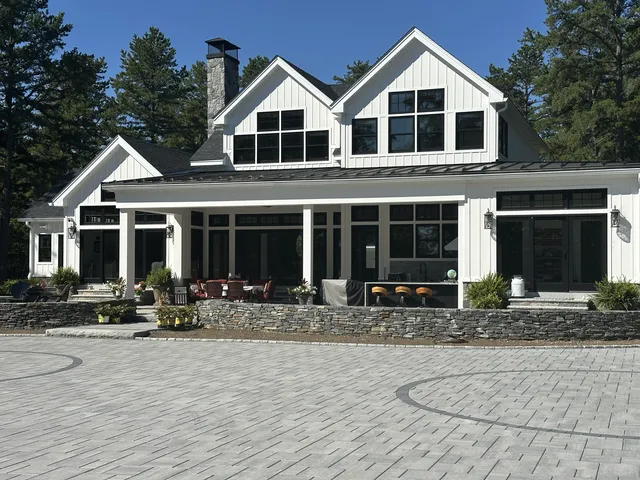 New Paver Driveway in Freedom, NH Lake Ossipee