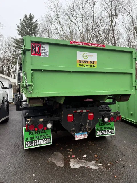 Greenway truck on wooded driveway