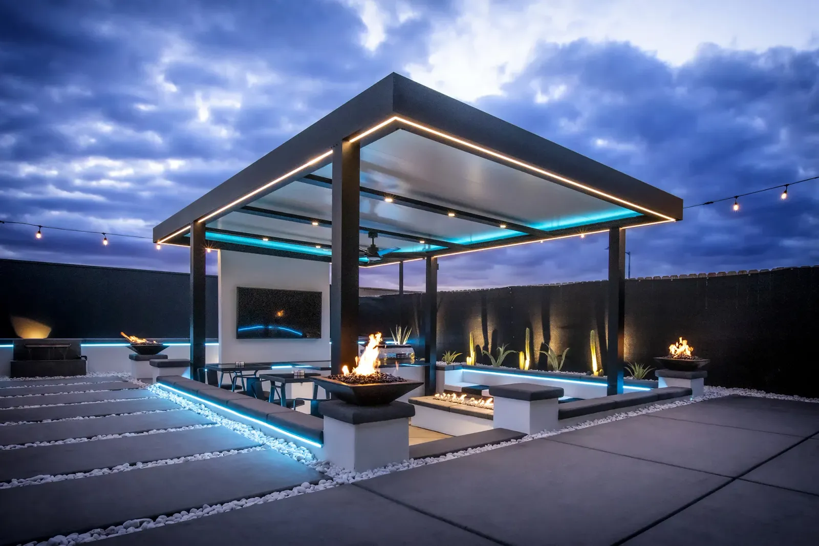 Outdoor elements pergola