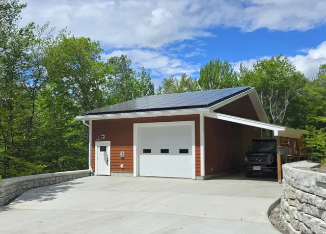 Rooftop solar panel installation in Hancock, MA by New England Solar+Green