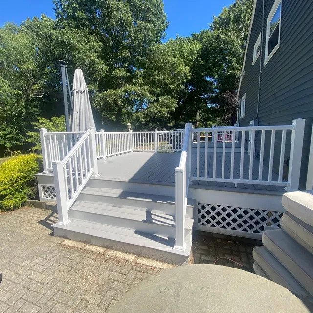 New deck stairs and railings