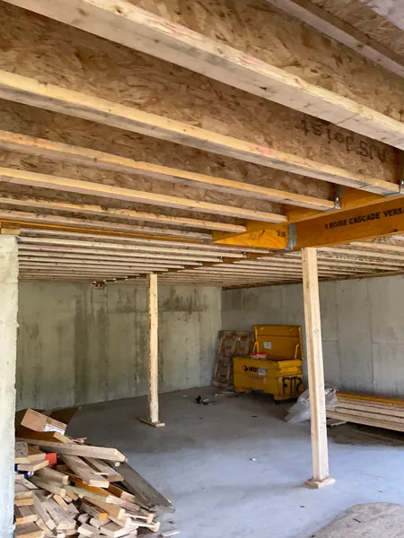 Addition and garage contstruction