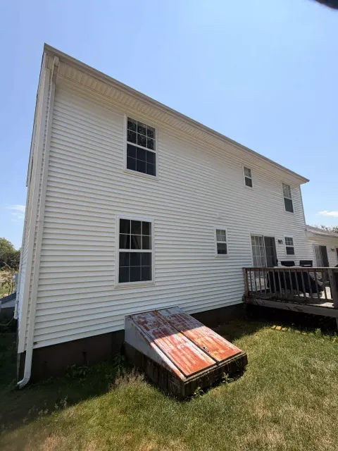 House washing in Southwick, MA — after