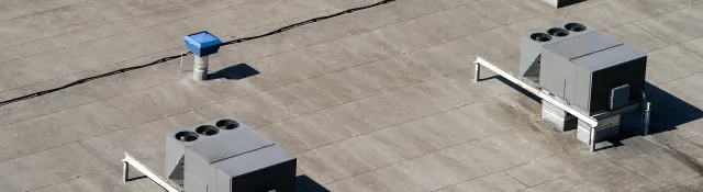 Flat commercial roof