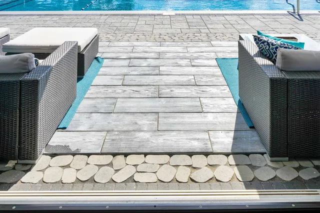 DR Stonework Pool Patio Couches
