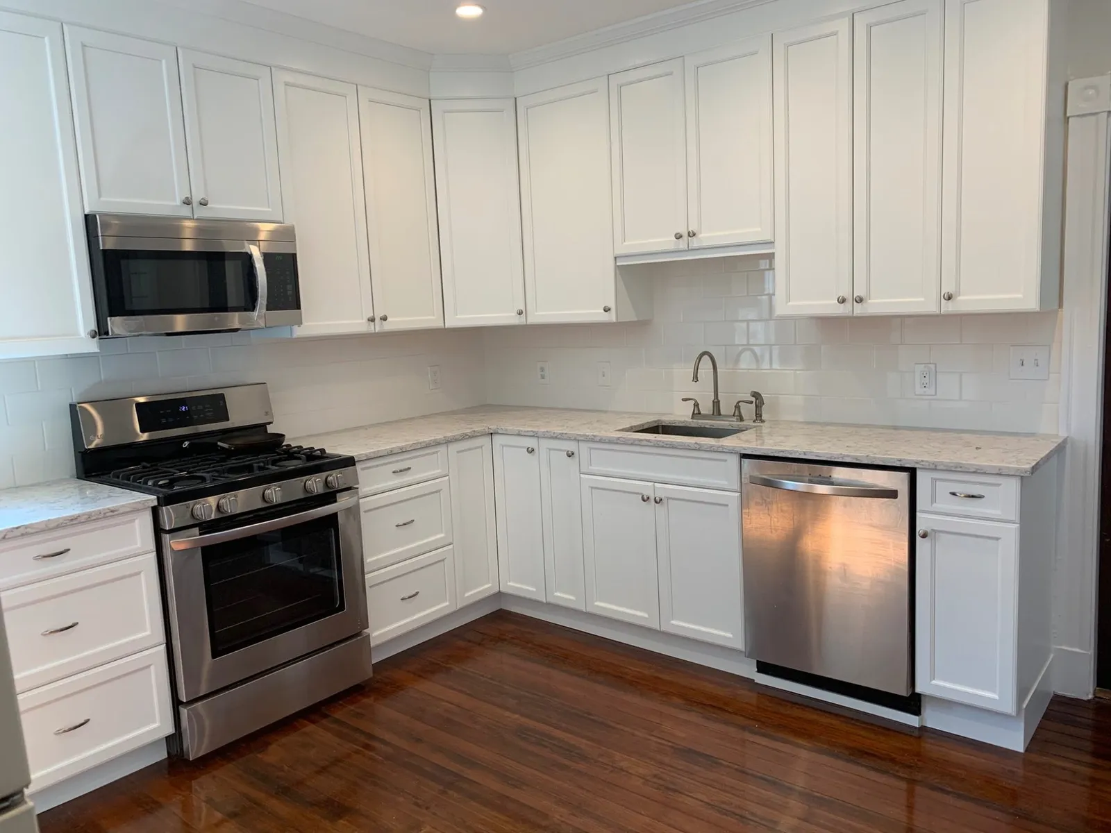 White kitchen remodeling project