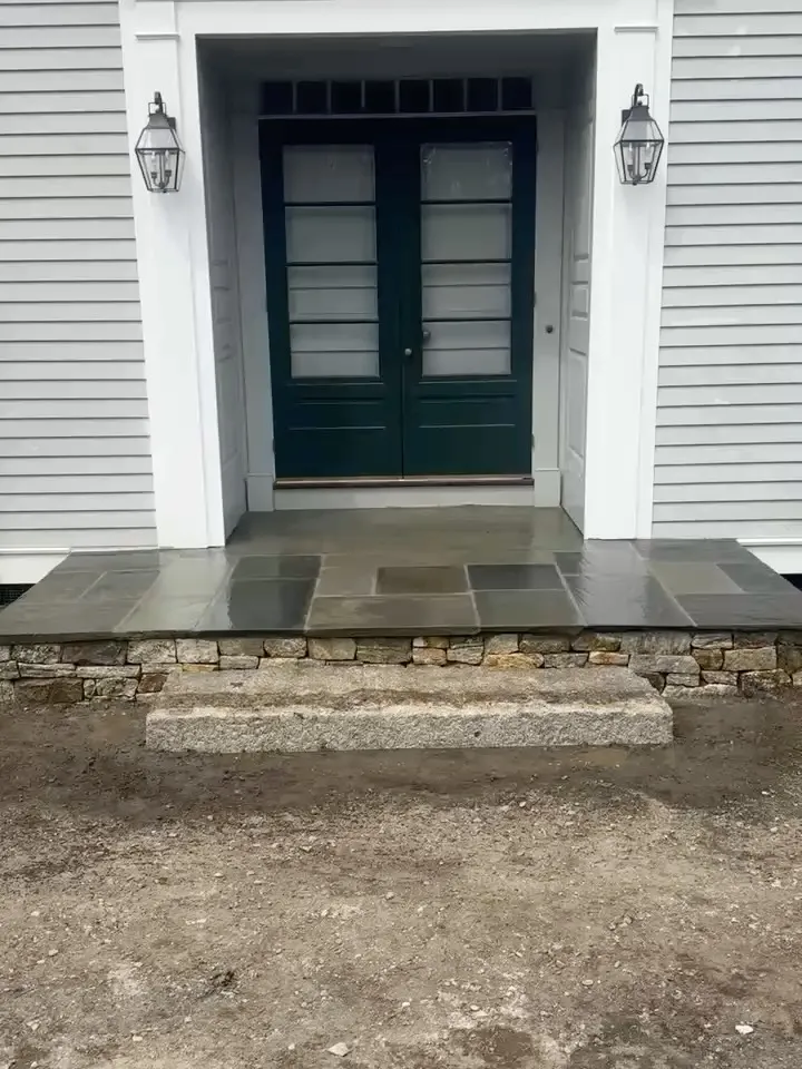 Landing extension done in Cohasset! 
Reclaimed granite step ✅ 
Bluestone slabs ✅ 
Natural stone veneer ✅ 
.
.
.
.
.
.
.
.
.
.
.
.
.
.
.
.
.
.
.
.
.
.
.
.
.
.
.
.

#landscaping #landscape #landscapedesign #garden #gardening lawncare gardendesign construction landscaper outdoorliving lawn design nature grass plants patio architecture lawnmaintenance backyard gardens landscapephotography hardscaping flowers pavers hardscape landscapearchitecture paving interiordesign concrete landscapingdesign
