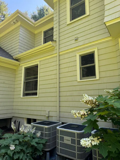 Completed siding project on a Greater Boston home