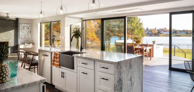 Juniper Design Build's Outside In house construction project kitchen
