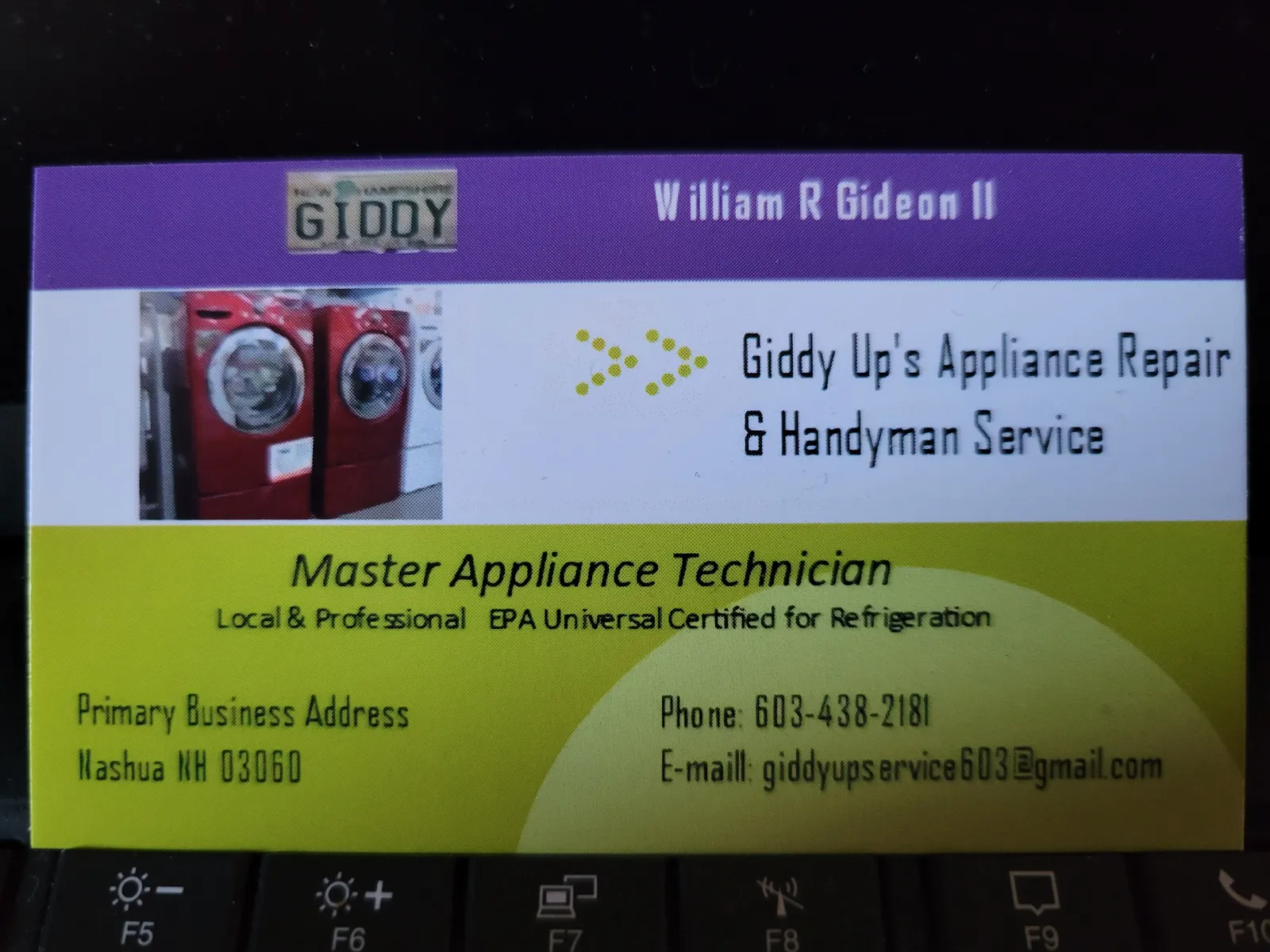 work photo from Google listing