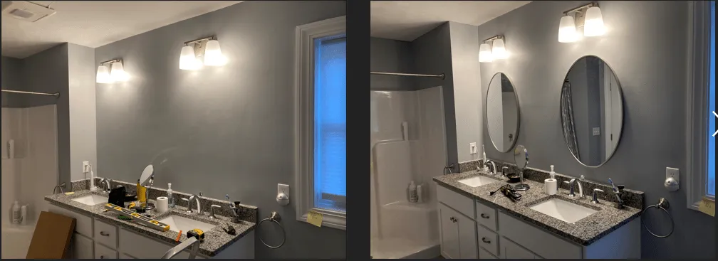 Double Mirror Hang