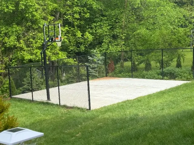 Black Chain Link Fence