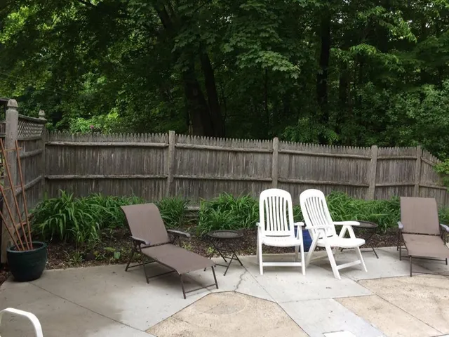 Privacy Fence Installation - Pool Area - Before