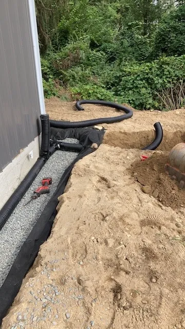 New Construction Site Work — Garage Build