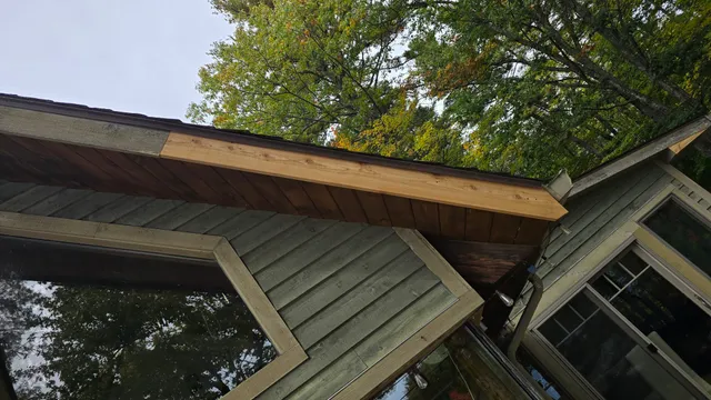 New eave fascia and soffit